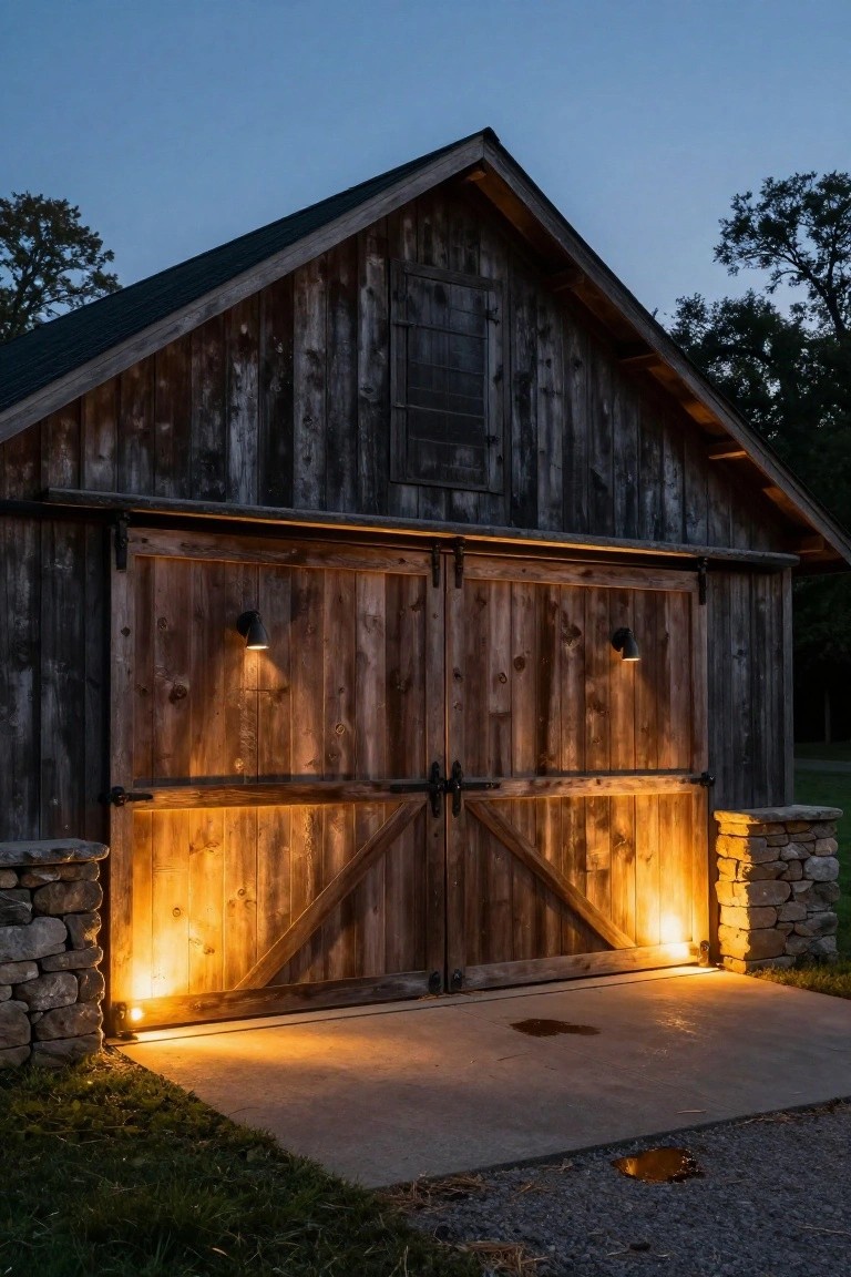 Garage Entry Pillar Lighting