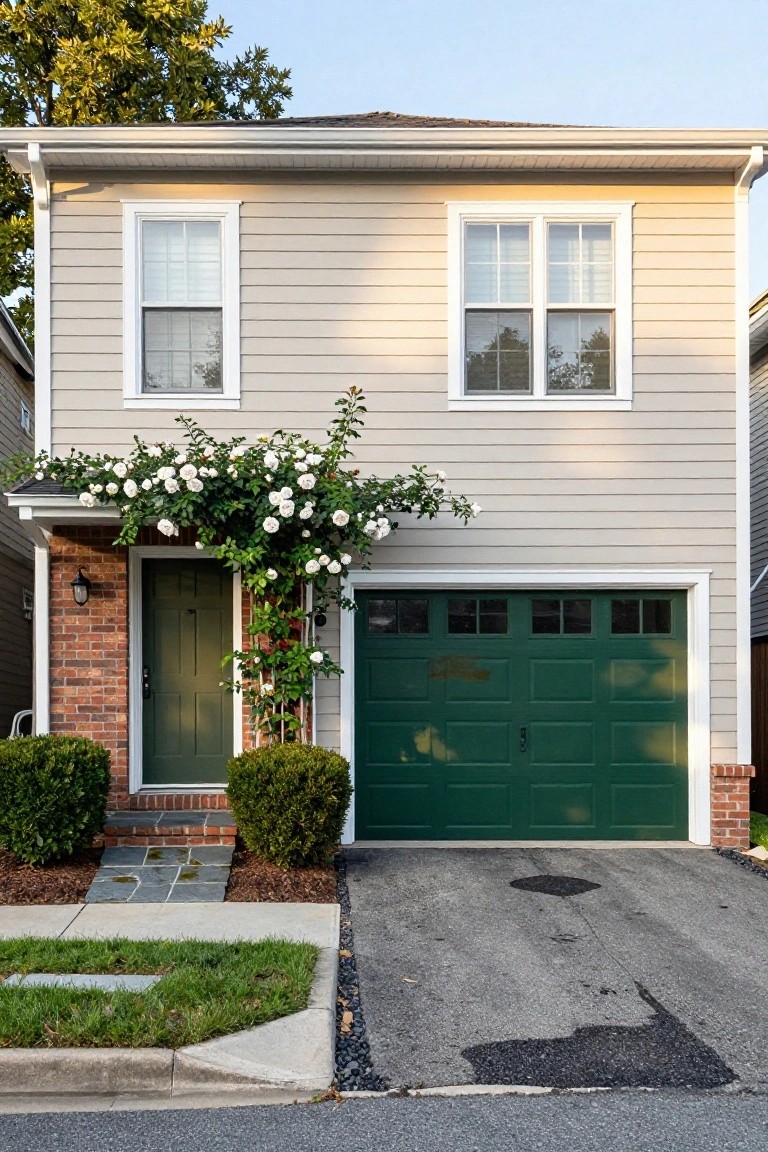 Deep Green Garage Doors