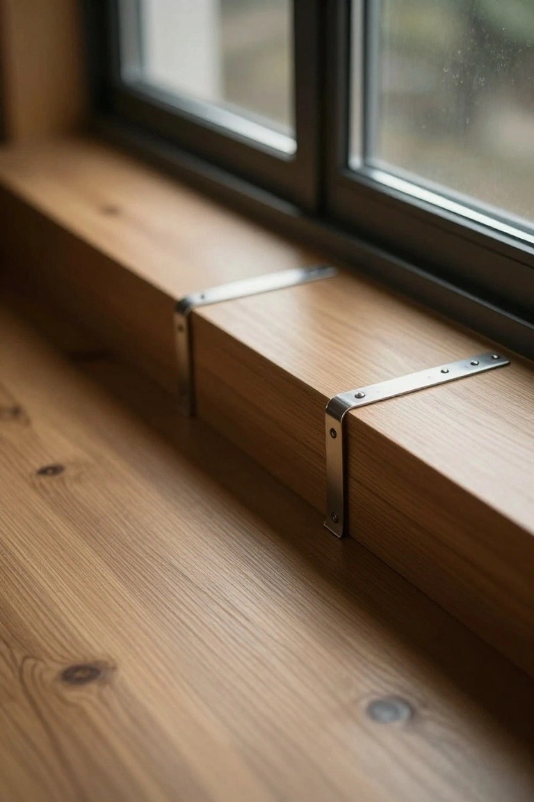 Wood Trim with Exposed Brackets