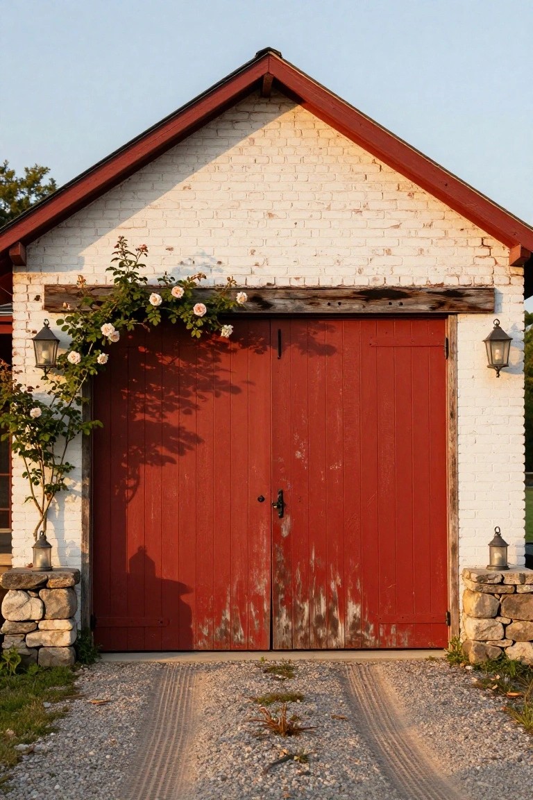 Barn Red Garage Doors