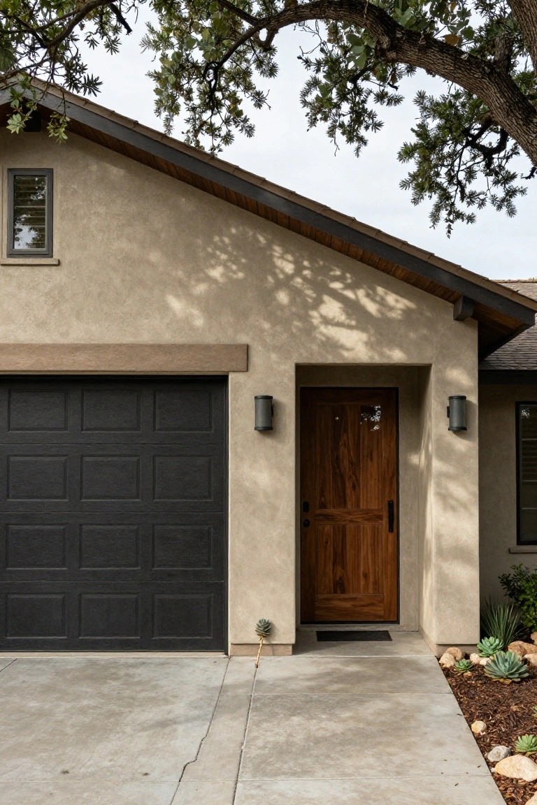 Warm Beige Stucco Walls