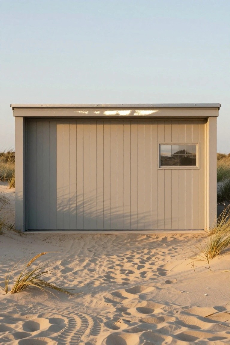 Slatted Siding for Beach Garages
