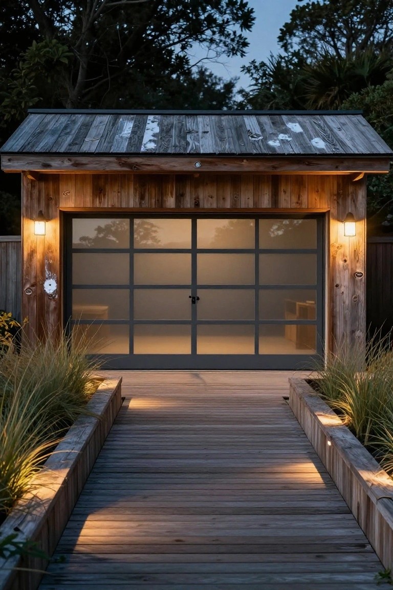 Wooden Path to the Garage