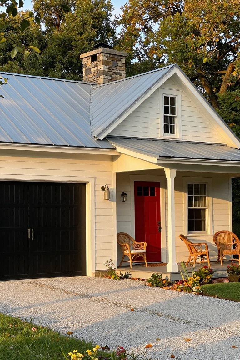 Crisp White Garage Walls