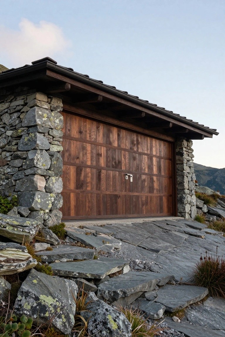 Natural Stone Garage Walls
