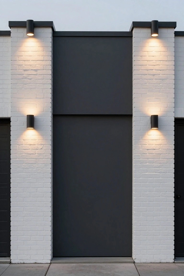 Wall Lights for Garage Facades