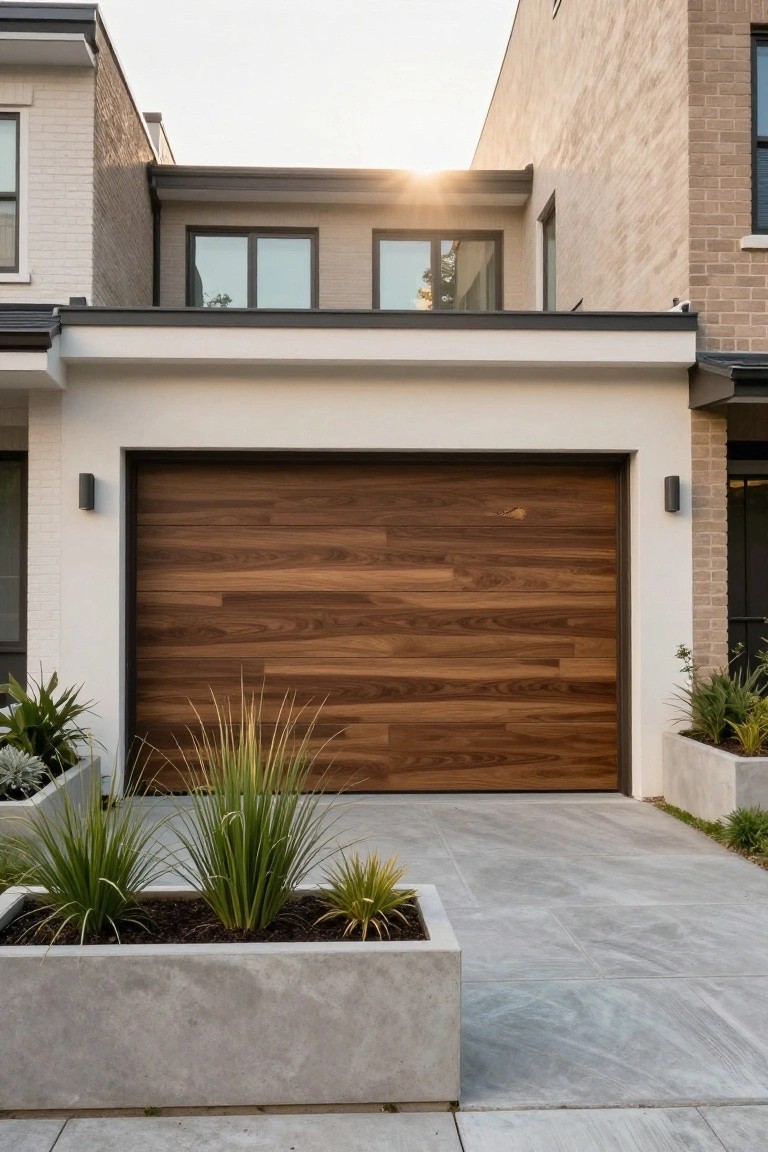 Warm Wood Garage Door