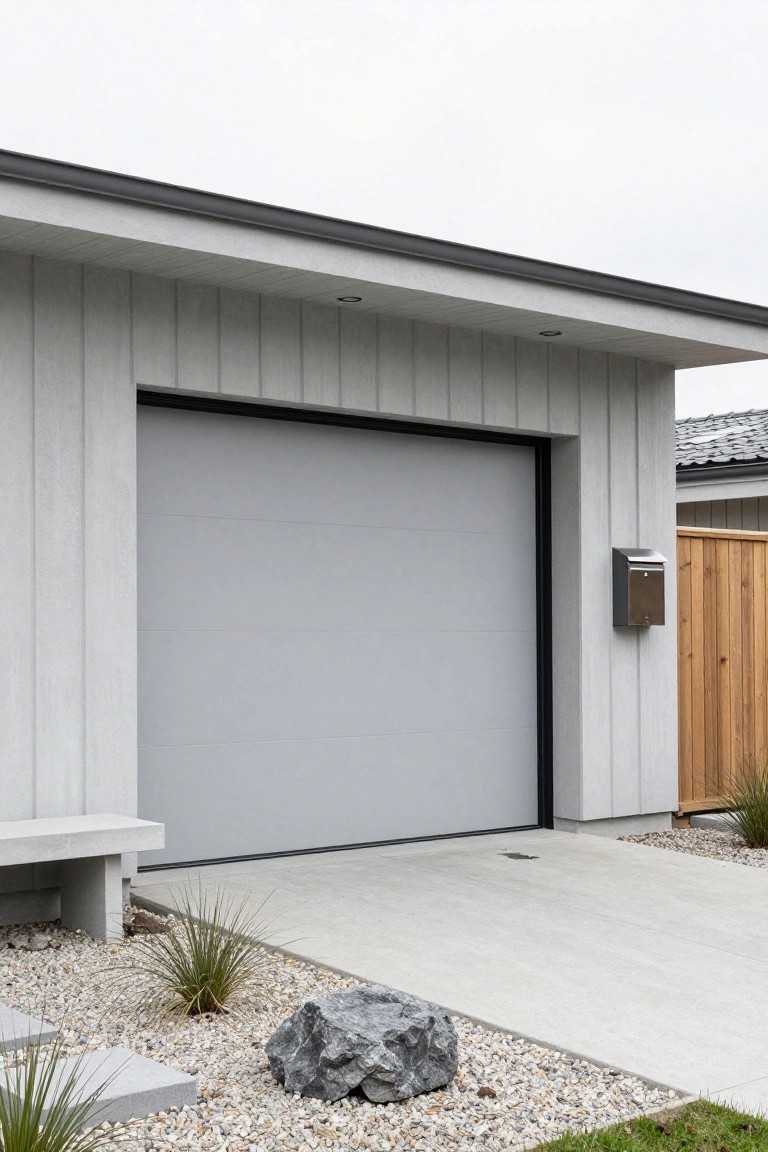 Cool Gray Garage Door