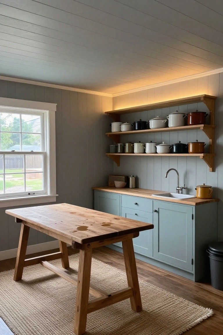 LED Strips Along Ceiling Edges