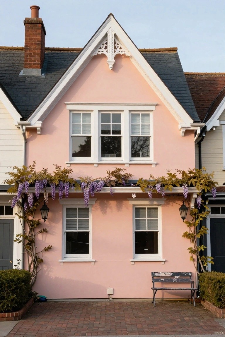 Pale Pink Garage Walls