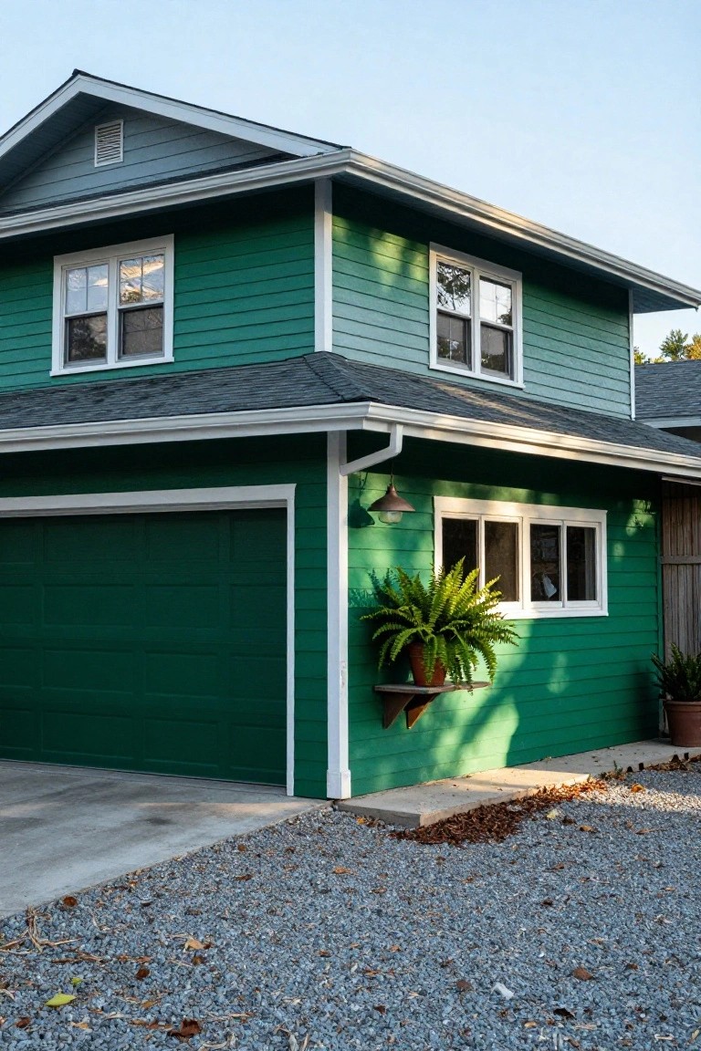 Sage Green Garage Walls